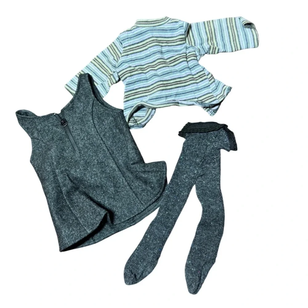 American Girl Girl & Doll Matching Jumper Dress Turtleneck Outfit Medium 90s